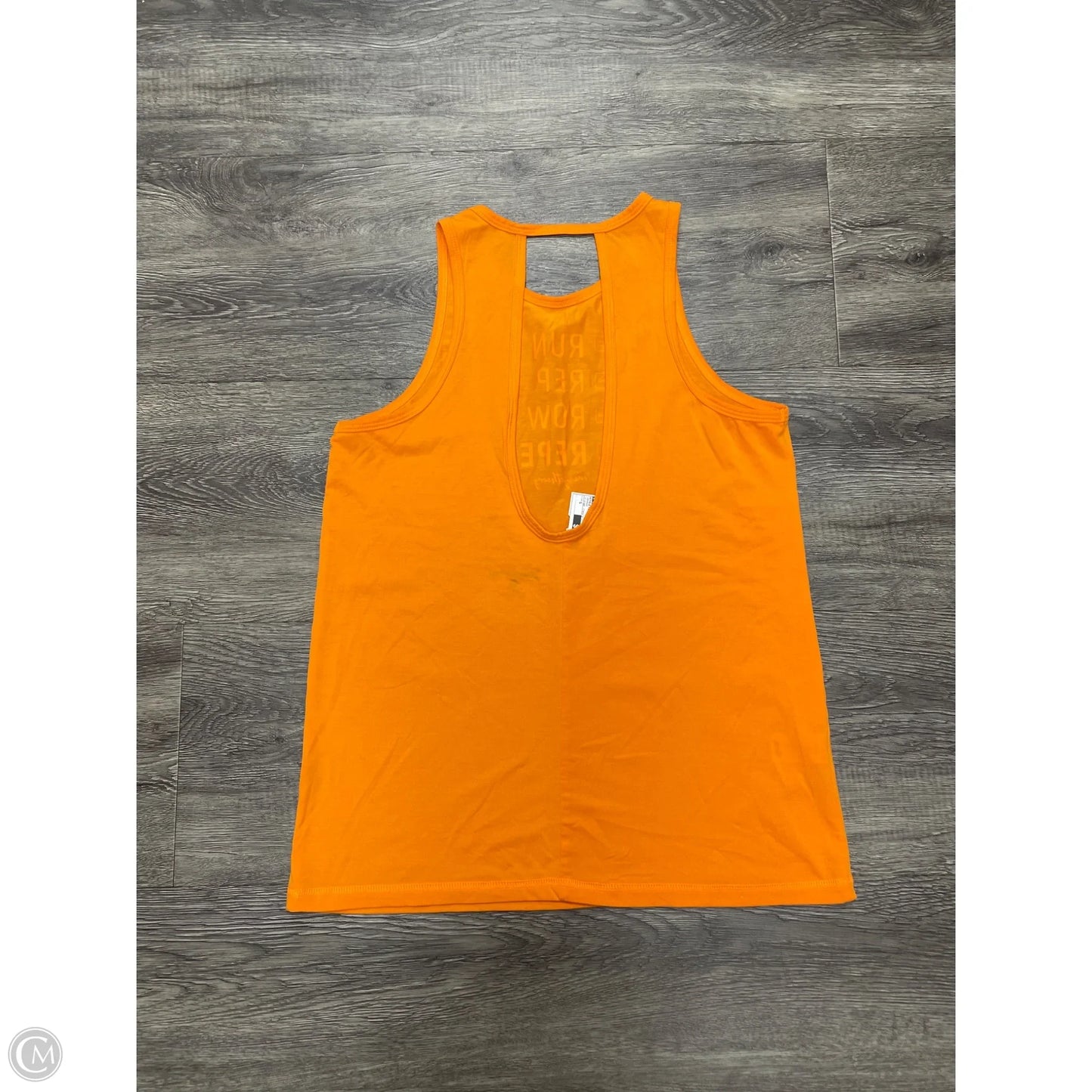Athletic Tank Top By Cme In Orange, Size: S