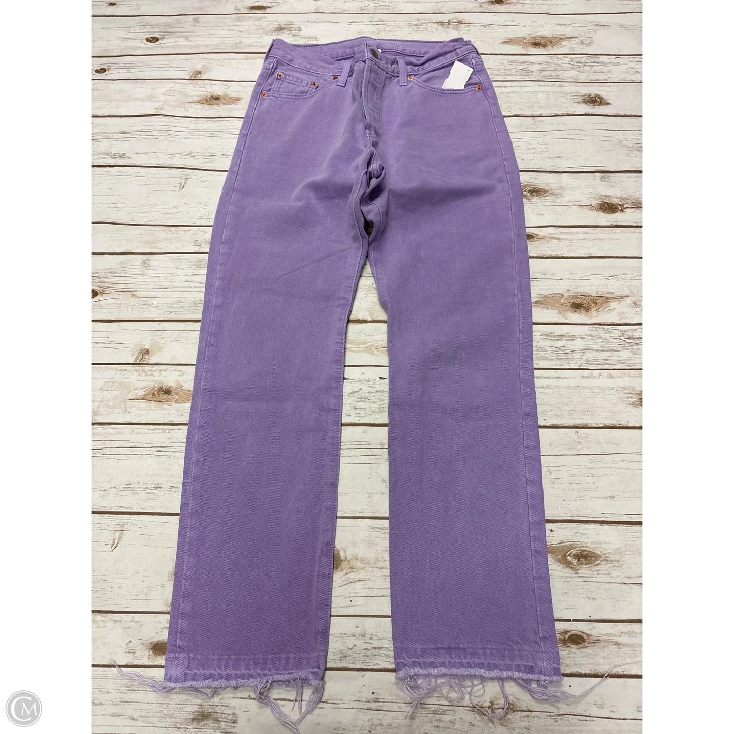 Jeans Straight By Levis In Purple, Size: 8