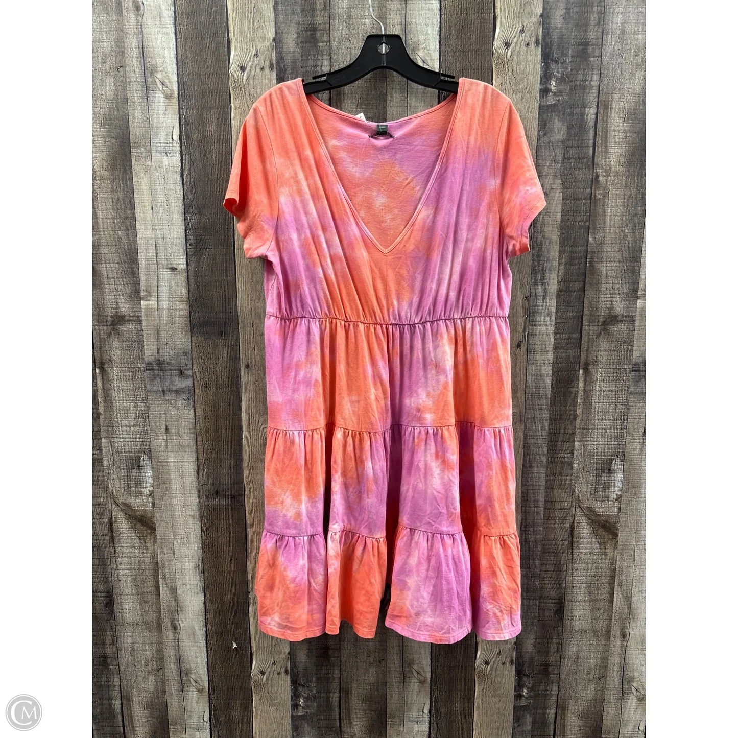 Dress Casual Short By Wild Fable In Tie Dye Print, Size: Xl