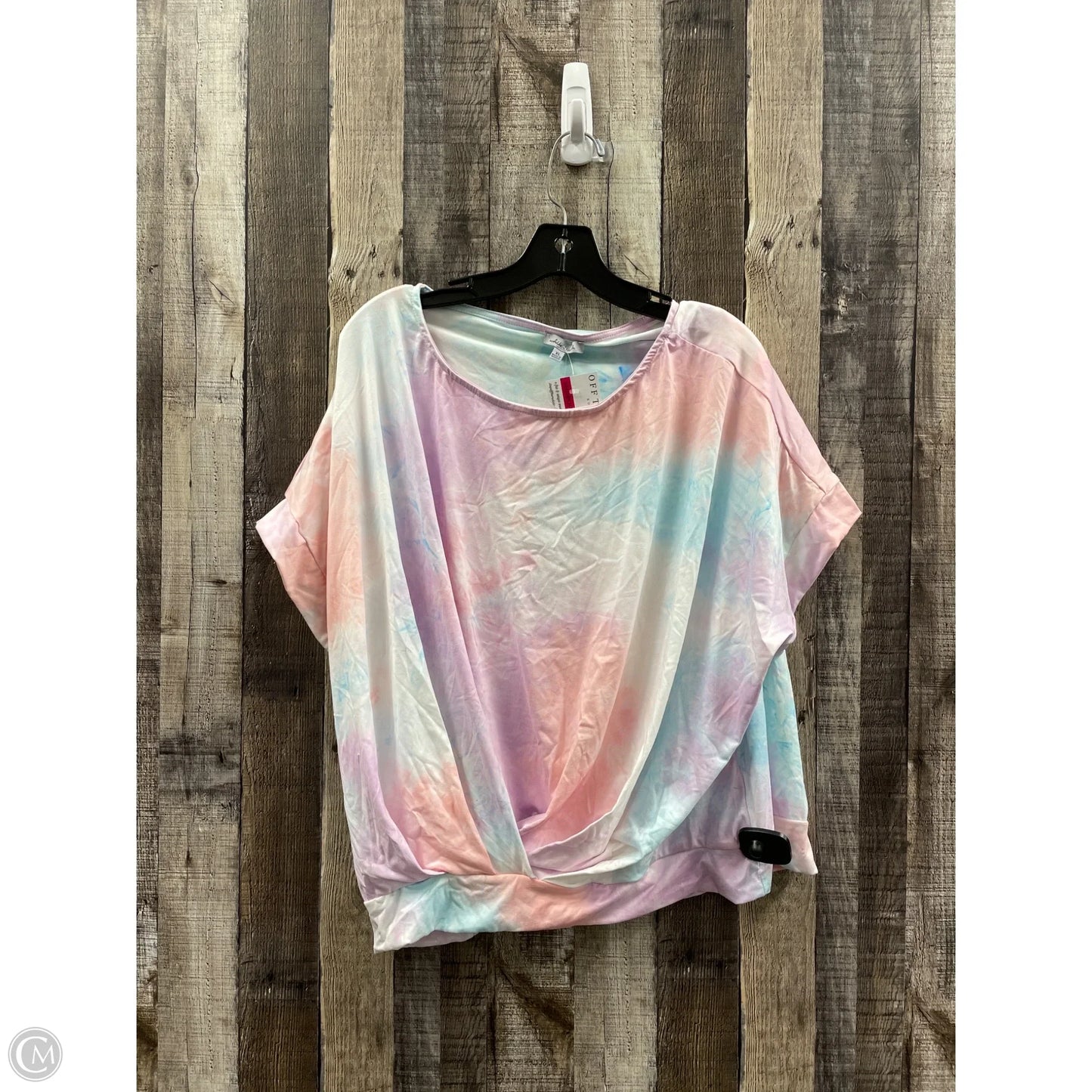 Top Short Sleeve By White Birch In Multi-colored, Size: Xl