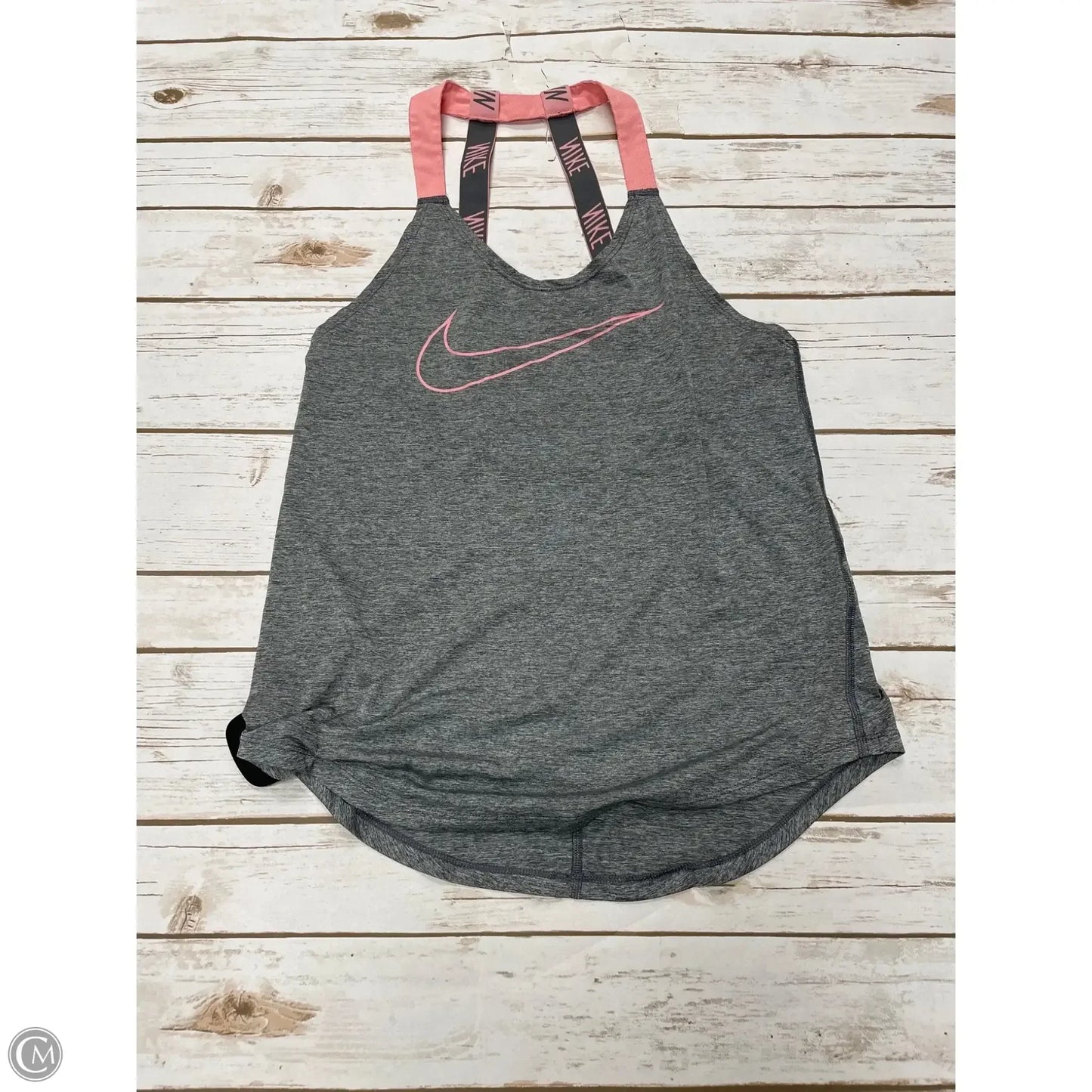 Athletic Tank Top By Nike Apparel In Grey, Size: S