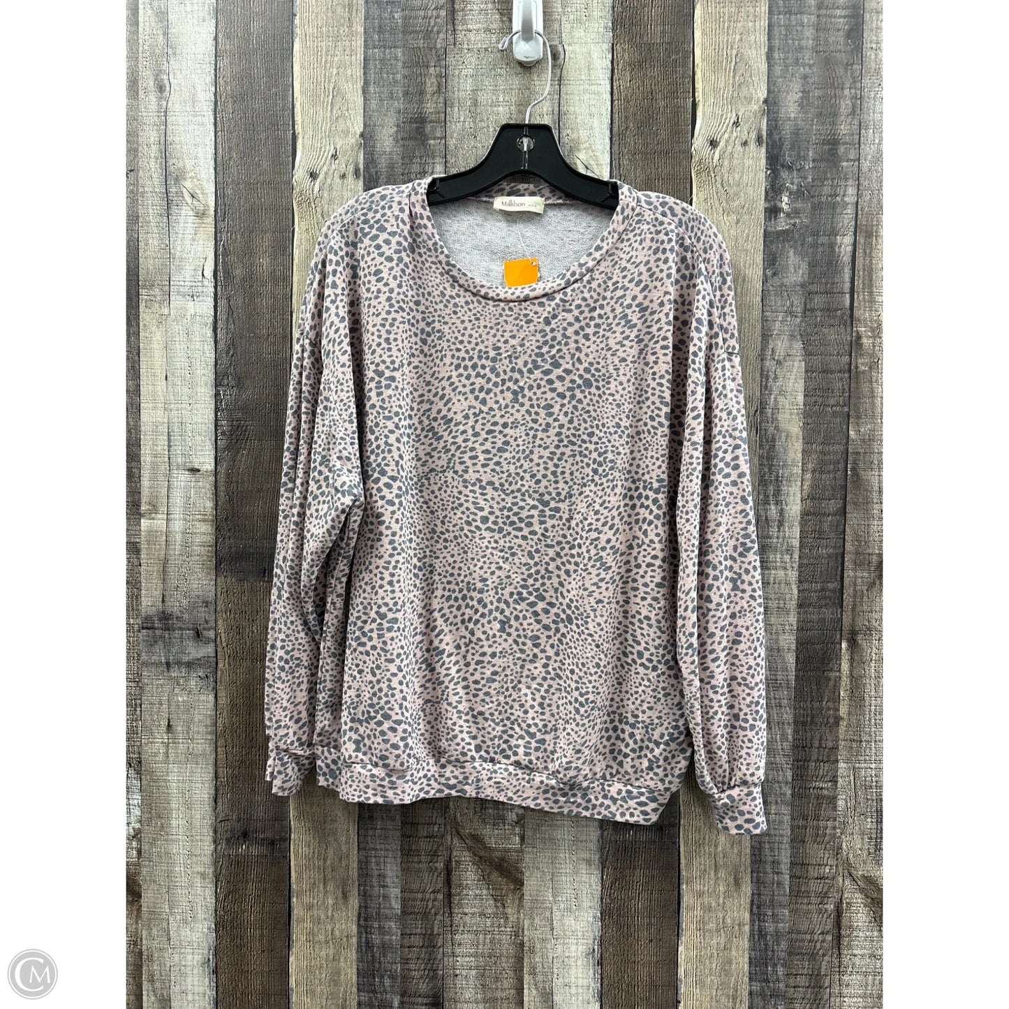 Top Long Sleeve By Cmf In Animal Print, Size: S
