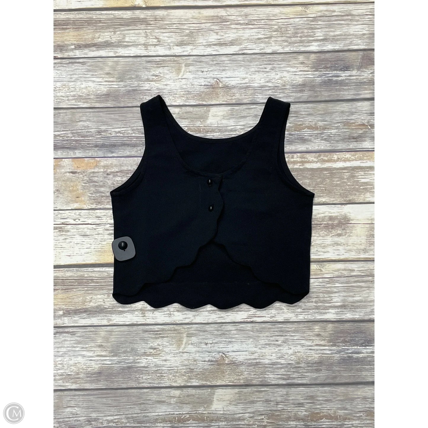 Top Sleeveless By Monteau In Black, Size: M
