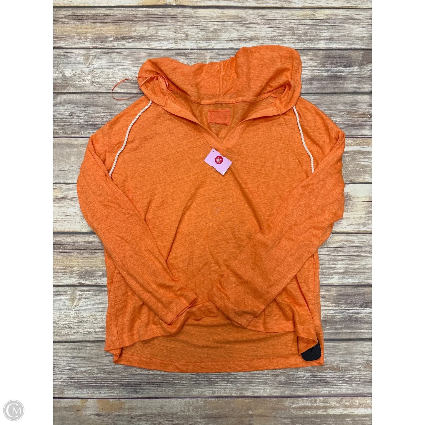 Top Long Sleeve By Sigrid Olsen In Orange, Size: M