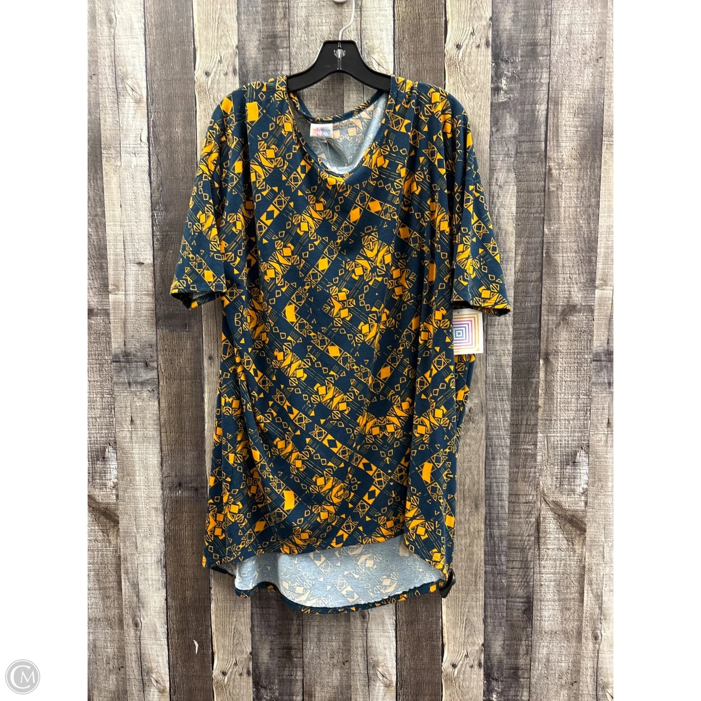 Tunic Short Sleeve By Lularoe In Navy, Size: Xl