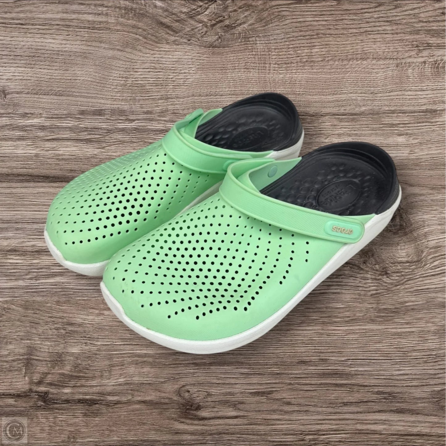 Sandals Sport By Crocs In Green, Size: 10