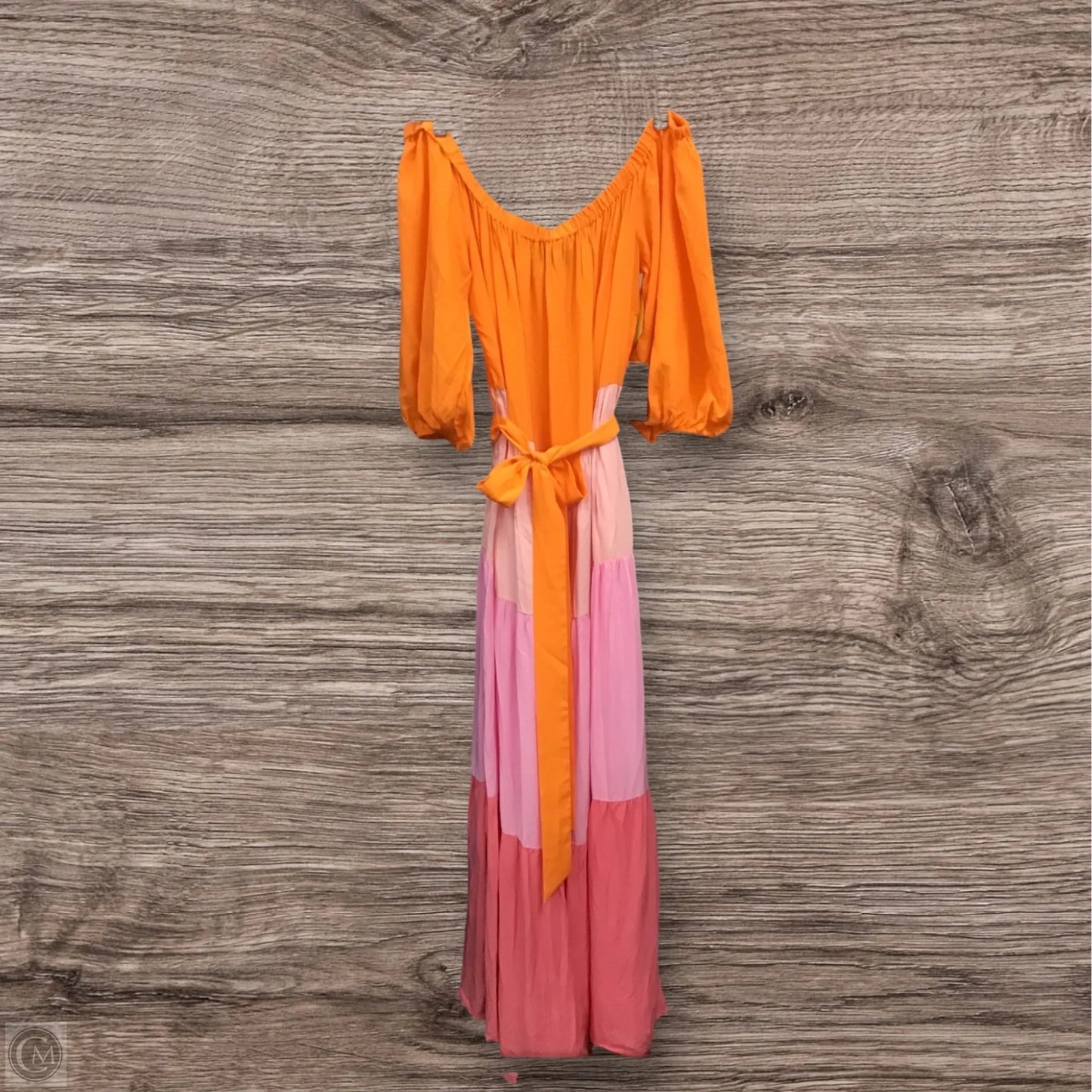 Dress Casual Maxi By Eloquii In Orange & Pink, Size: 1x