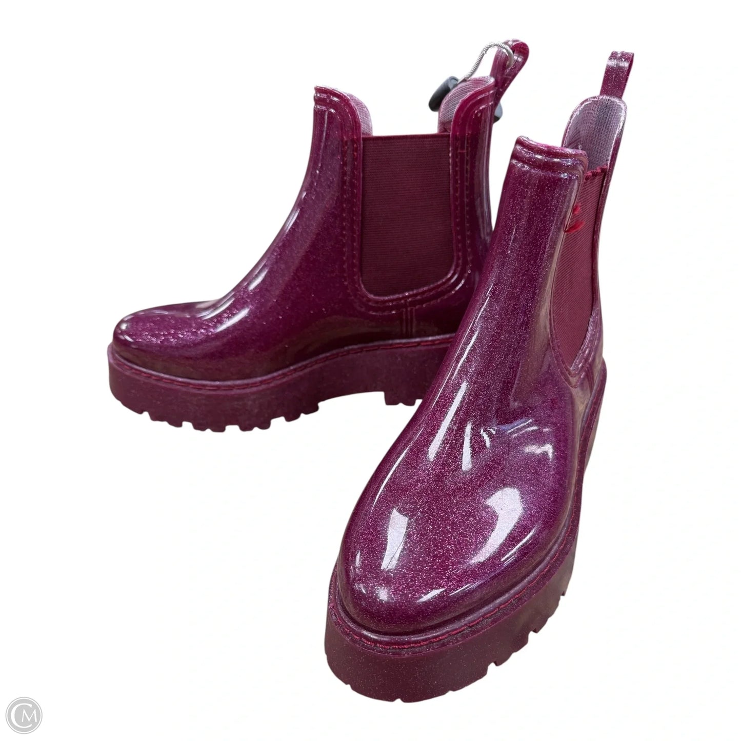 Boots Rain By Asos In Pink, Size: 7