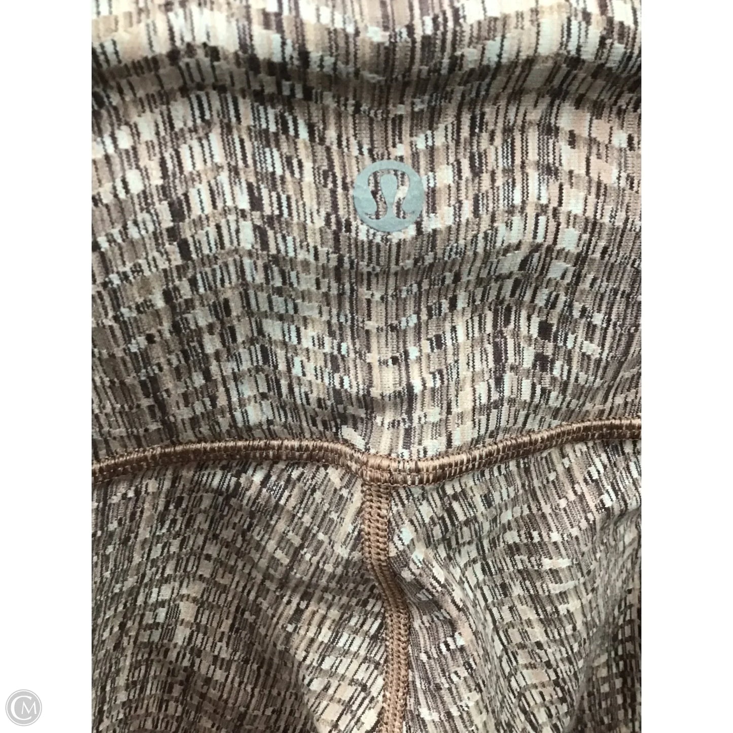 Athletic Leggings By Lululemon In Grey & Pink, Size: 4