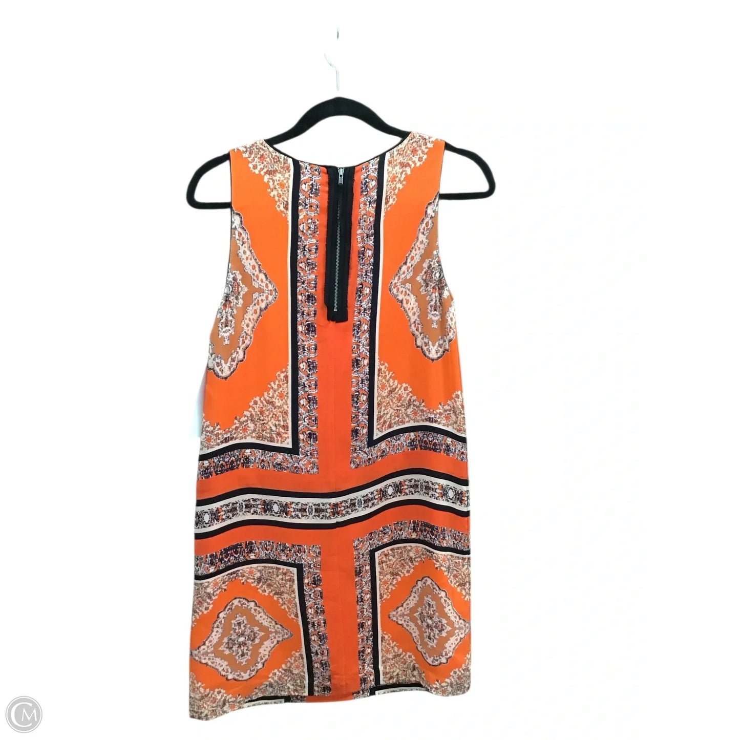 Dress Casual Short By Maeve In Black & Orange, Size: 2