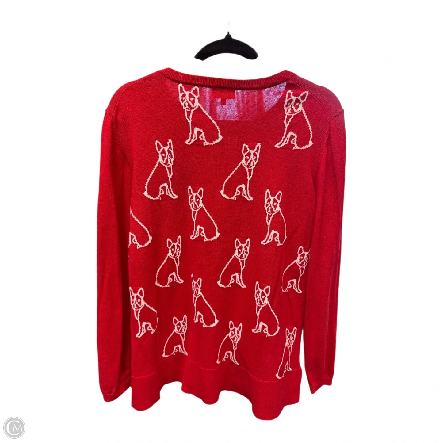 Sweater By Crown And Ivy In Red & White, Size: Xl