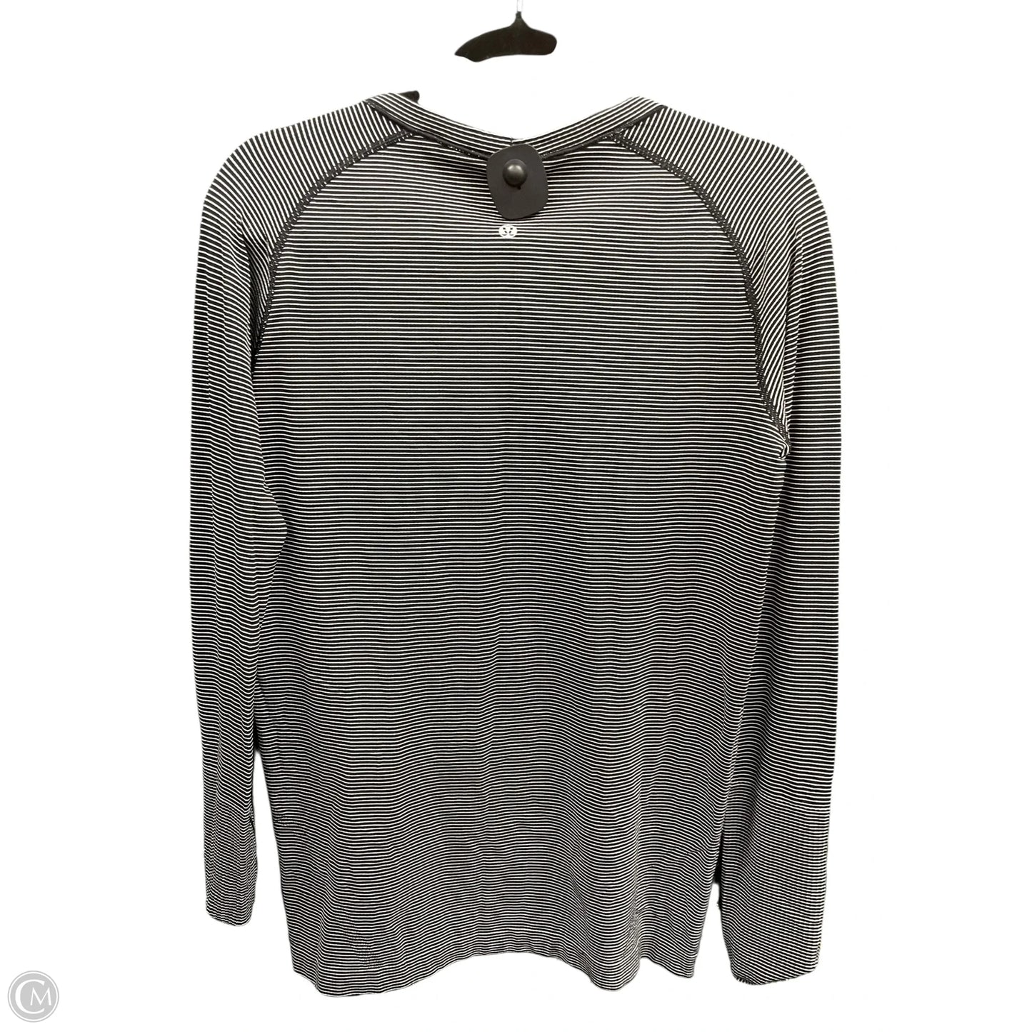 Athletic Top Long Sleeve Crewneck By Lululemon In Striped Pattern, Size: 12