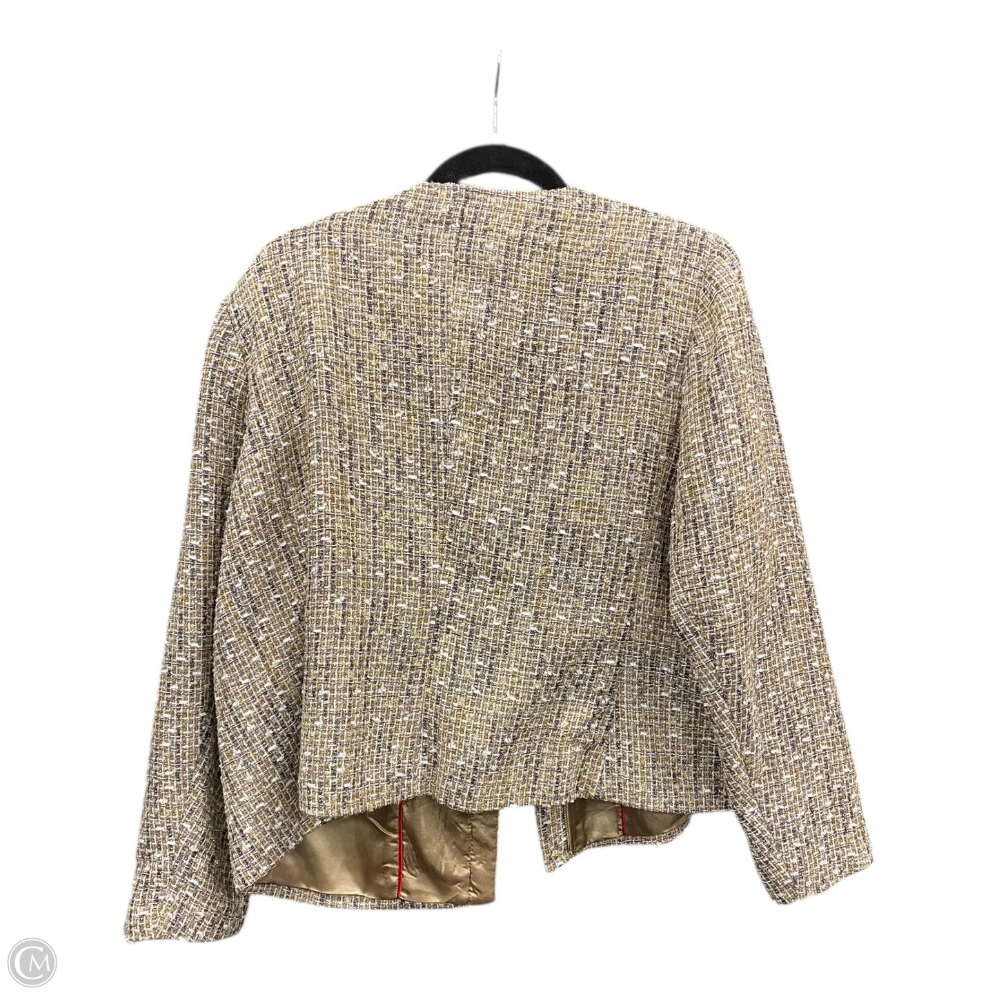 Blazer By Talbots In Gold & Tan, Size: 18