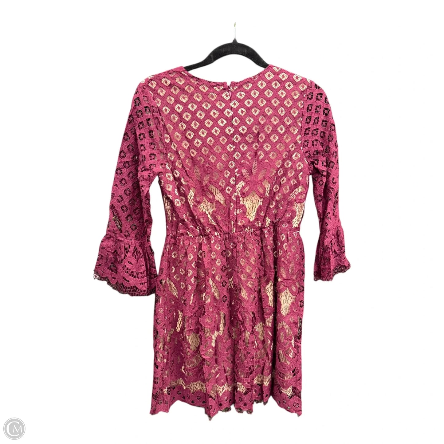 Dress Casual Short By Blu Pepper In Maroon, Size: S