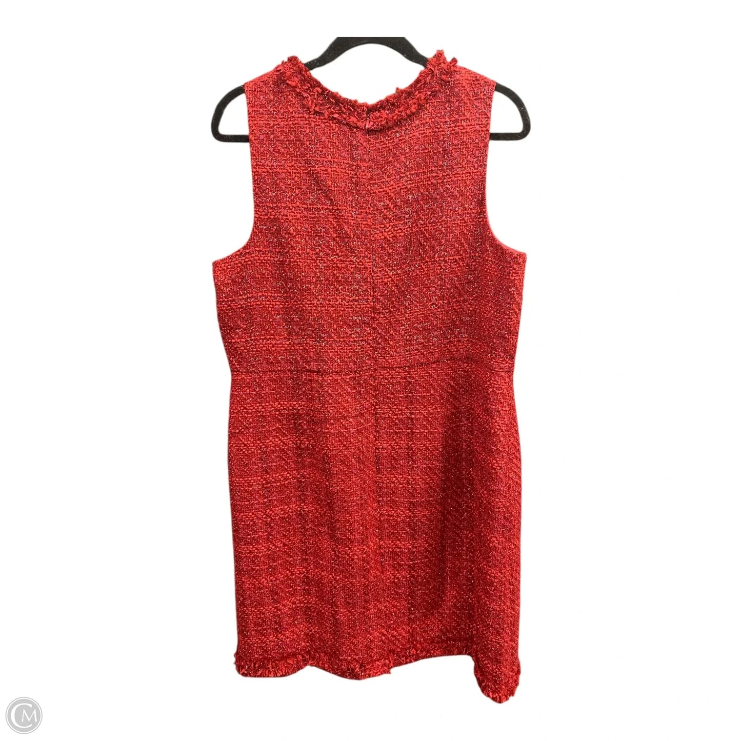 Dress Casual Midi By Lands End In Red, Size: 16