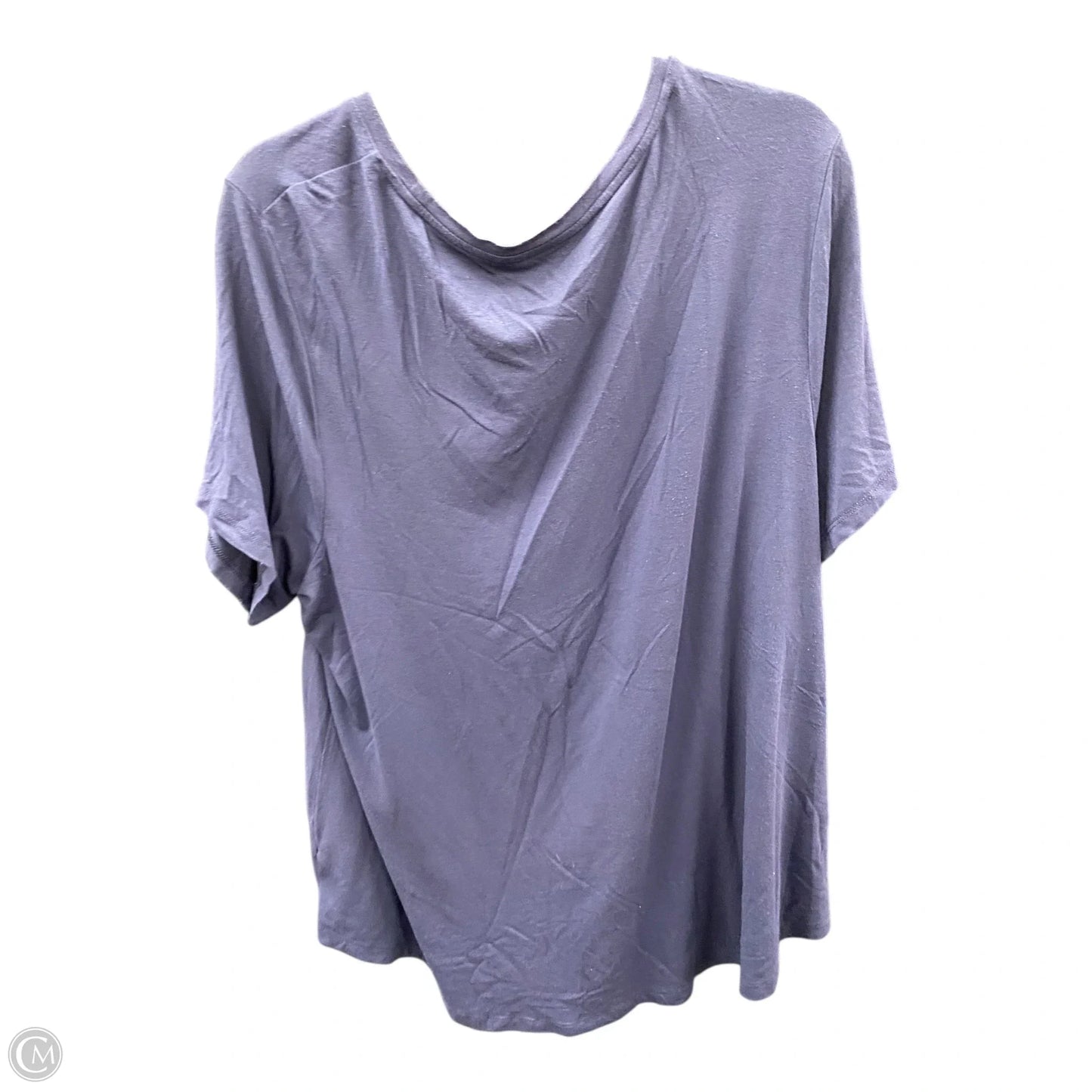 Top Short Sleeve By Jm Collections In Navy, Size: 3x