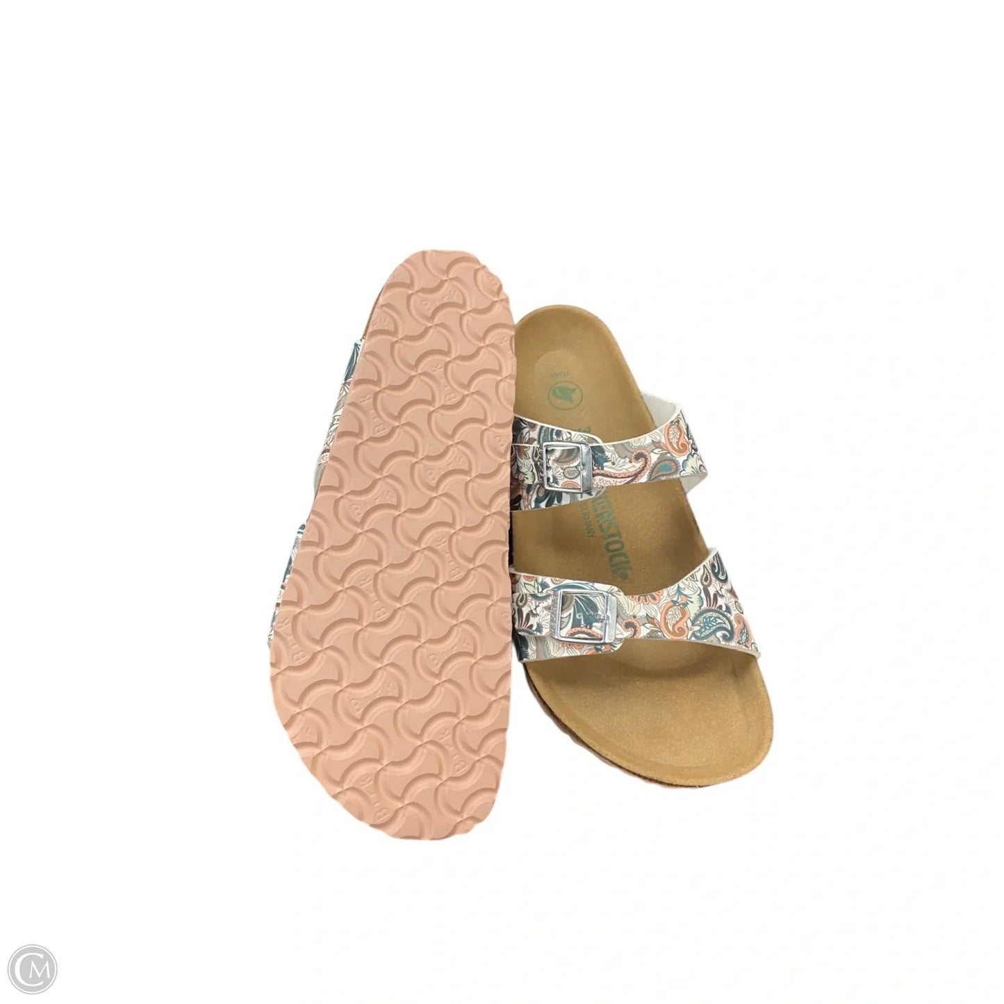 Sandals Flats By Birkenstock In Paisley Print, Size: 8