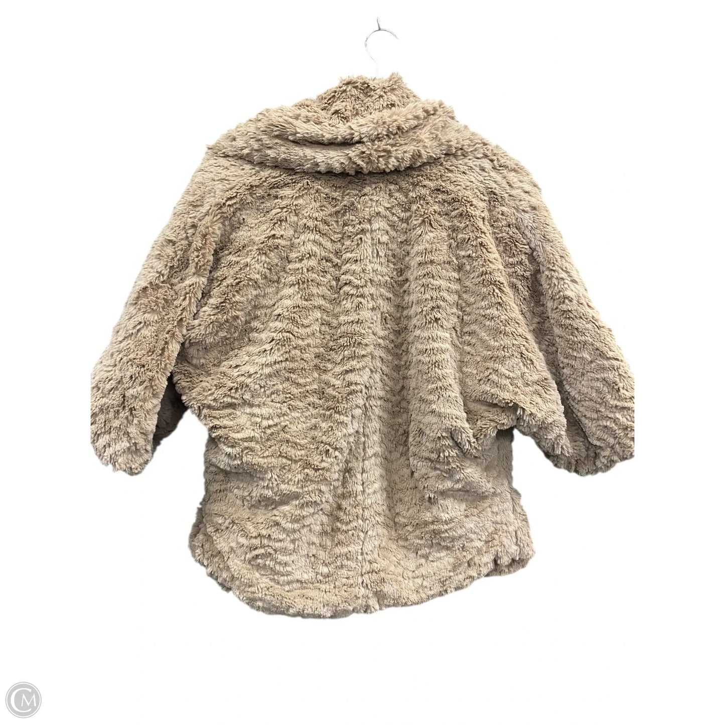 Jacket Faux Fur & Sherpa By Jolt In Taupe, Size: S