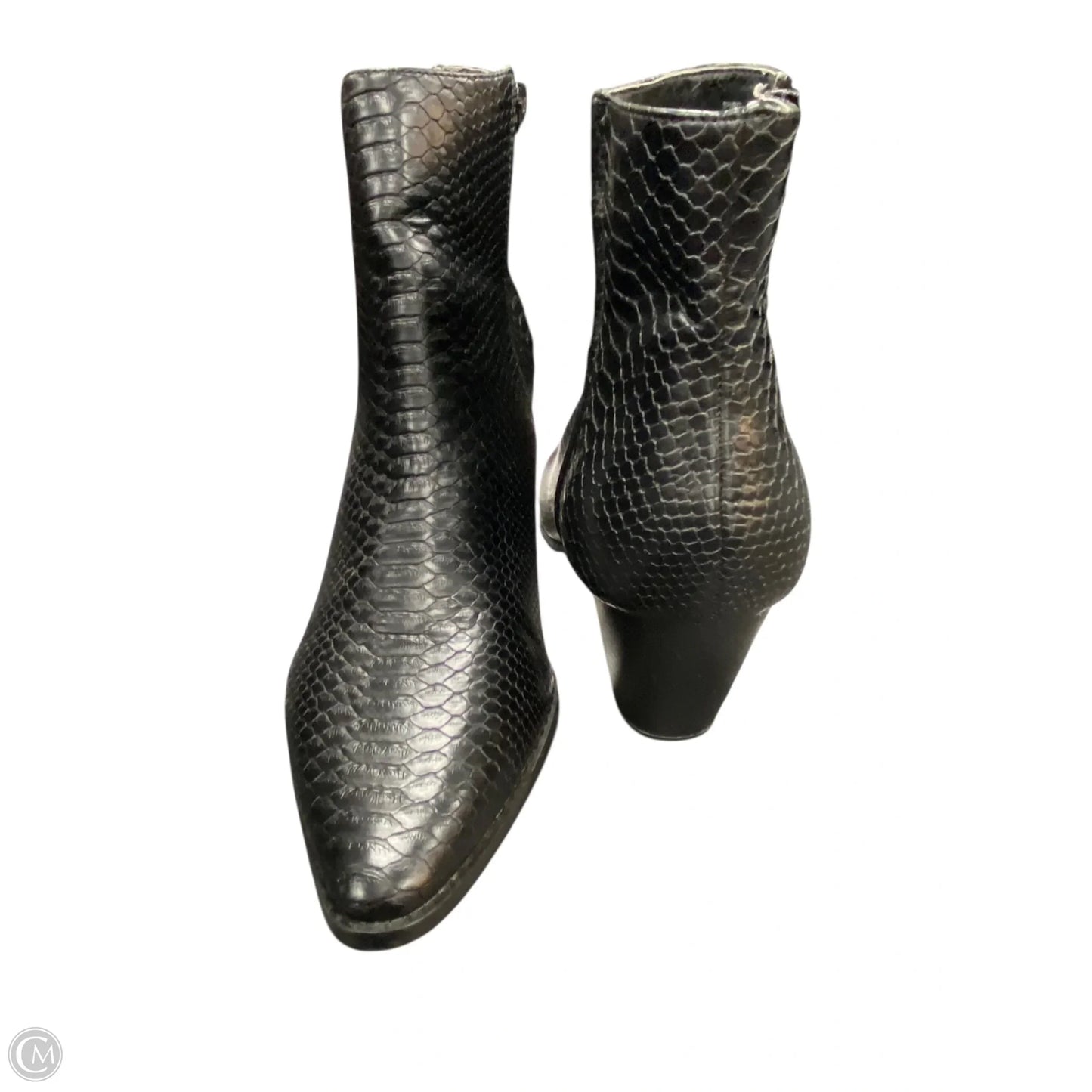 Boots Ankle Heels By Lulus In Black, Size: 10