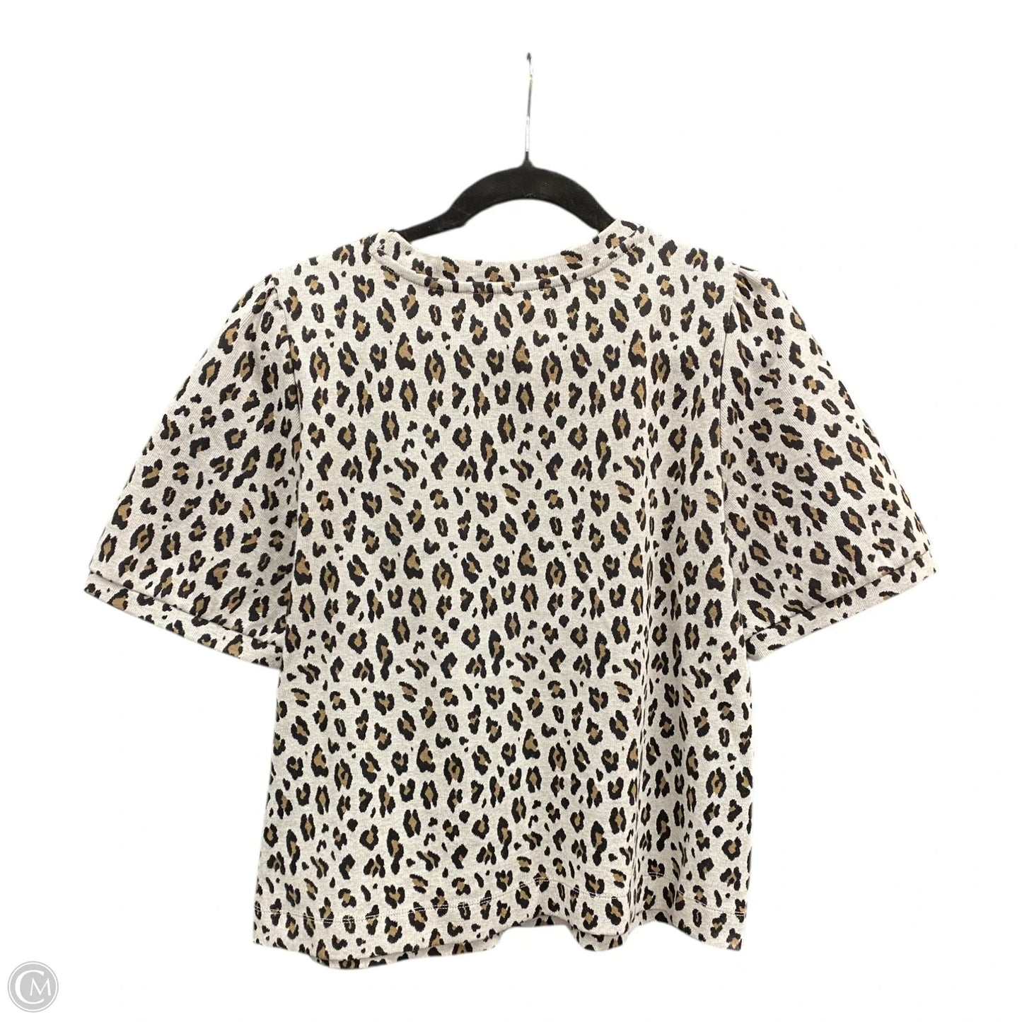 Sweater Short Sleeve By Loft In Animal Print, Size: L