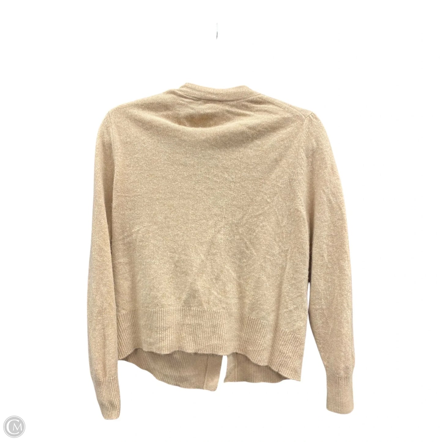 Sweater Cardigan Cashmere By Talbots In Tan, Size: Xl