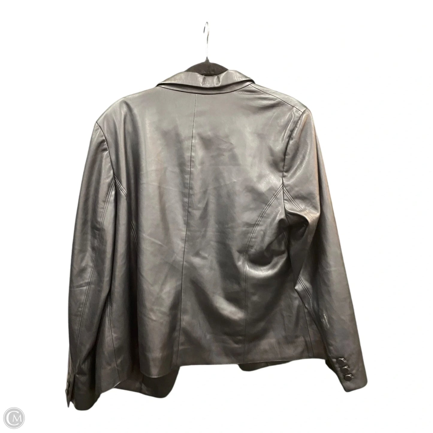 Jacket Leather By Chicos In Black, Size: Xl