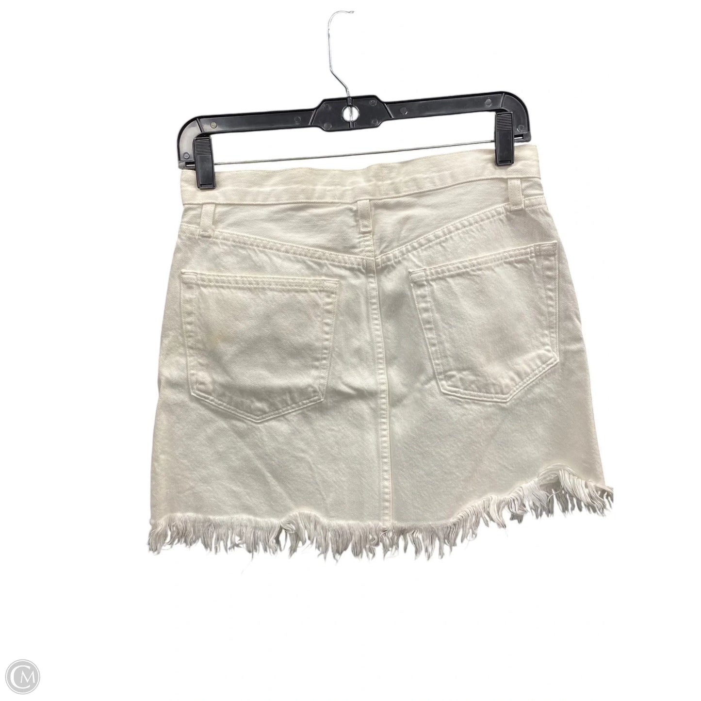 Skirt Mini & Short By Frame In Ivory, Size: 4