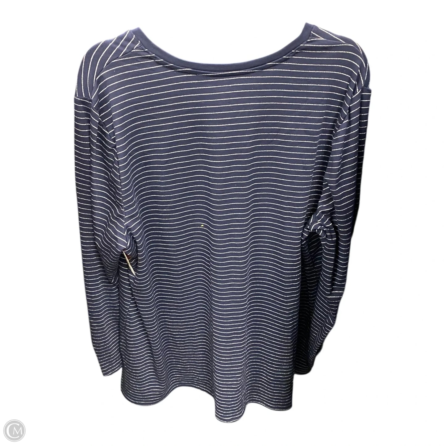 Tunic 3/4 Sleeve By Lane Bryant In Blue & Silver, Size: 2x