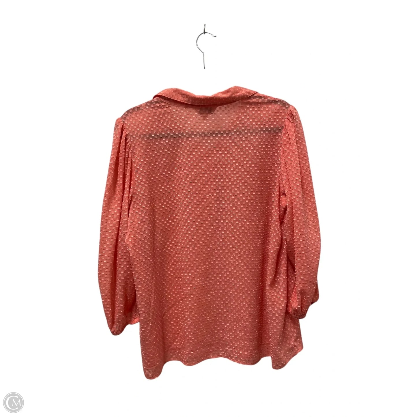 Blouse Long Sleeve By Nanette By Nanette Lepore In Coral, Size: Xl