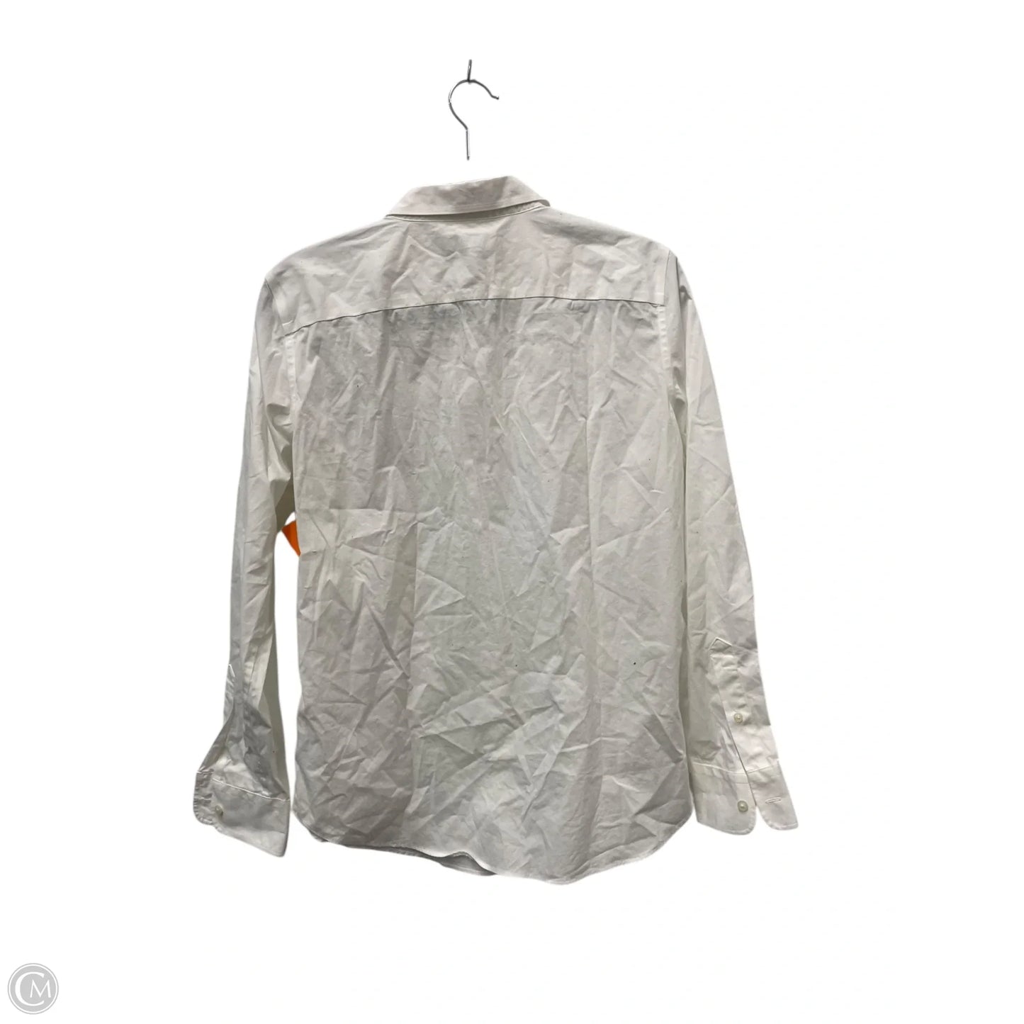 Blouse Long Sleeve By Lauren By Ralph Lauren In White, Size: L