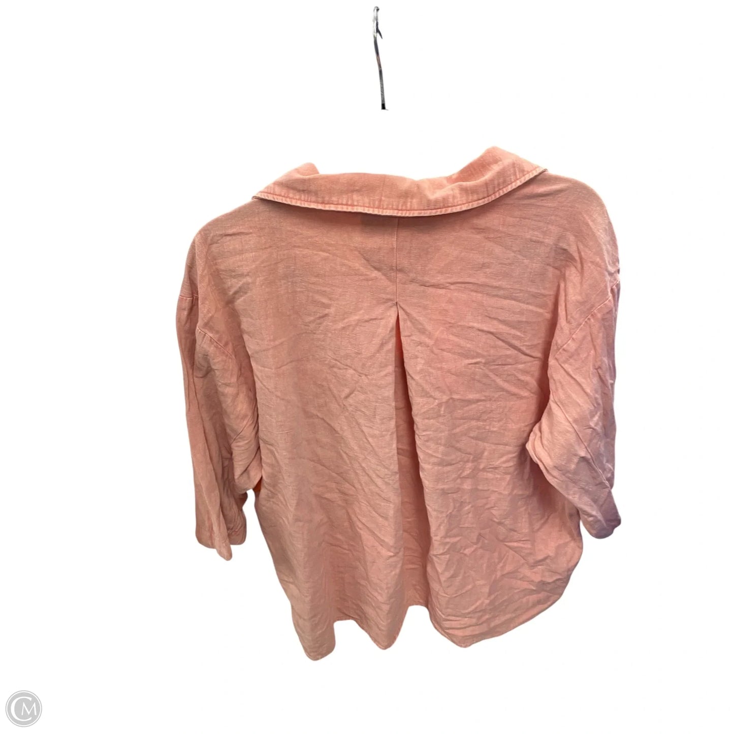 Blouse 3/4 Sleeve By Mustard Seed In Peach, Size: S