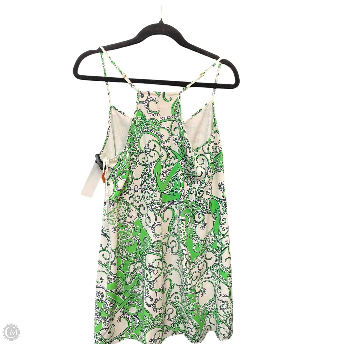 Dress Designer By Lilly Pulitzer In Green & White, Size: L