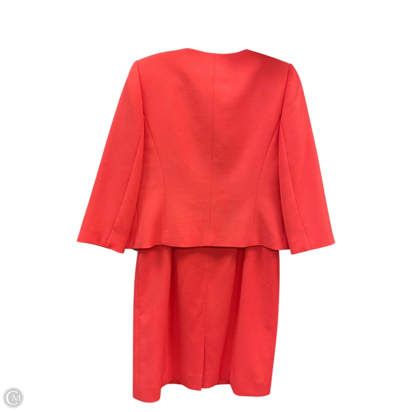Dress Suit 2pc By Tahari By Arthur Levine In Coral, Size: 6