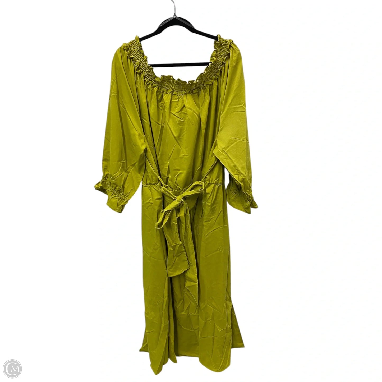 Dress Casual Maxi By Ashley Stewart In Chartreuse, Size: 4x