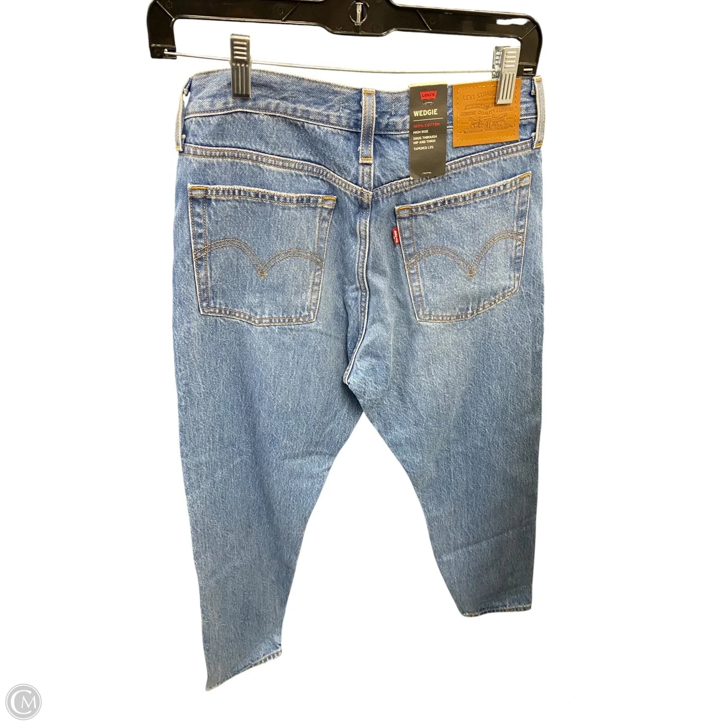 Jeans Straight By Levis In Blue Denim, Size: 4