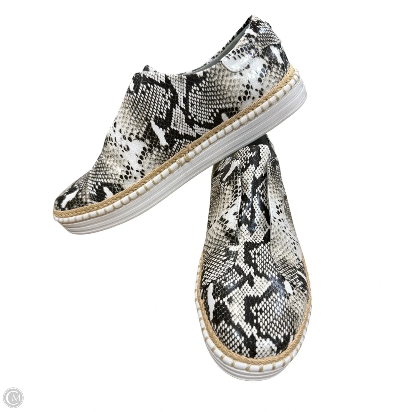 Shoes Sneakers By J Slides In Snakeskin Print, Size: 9