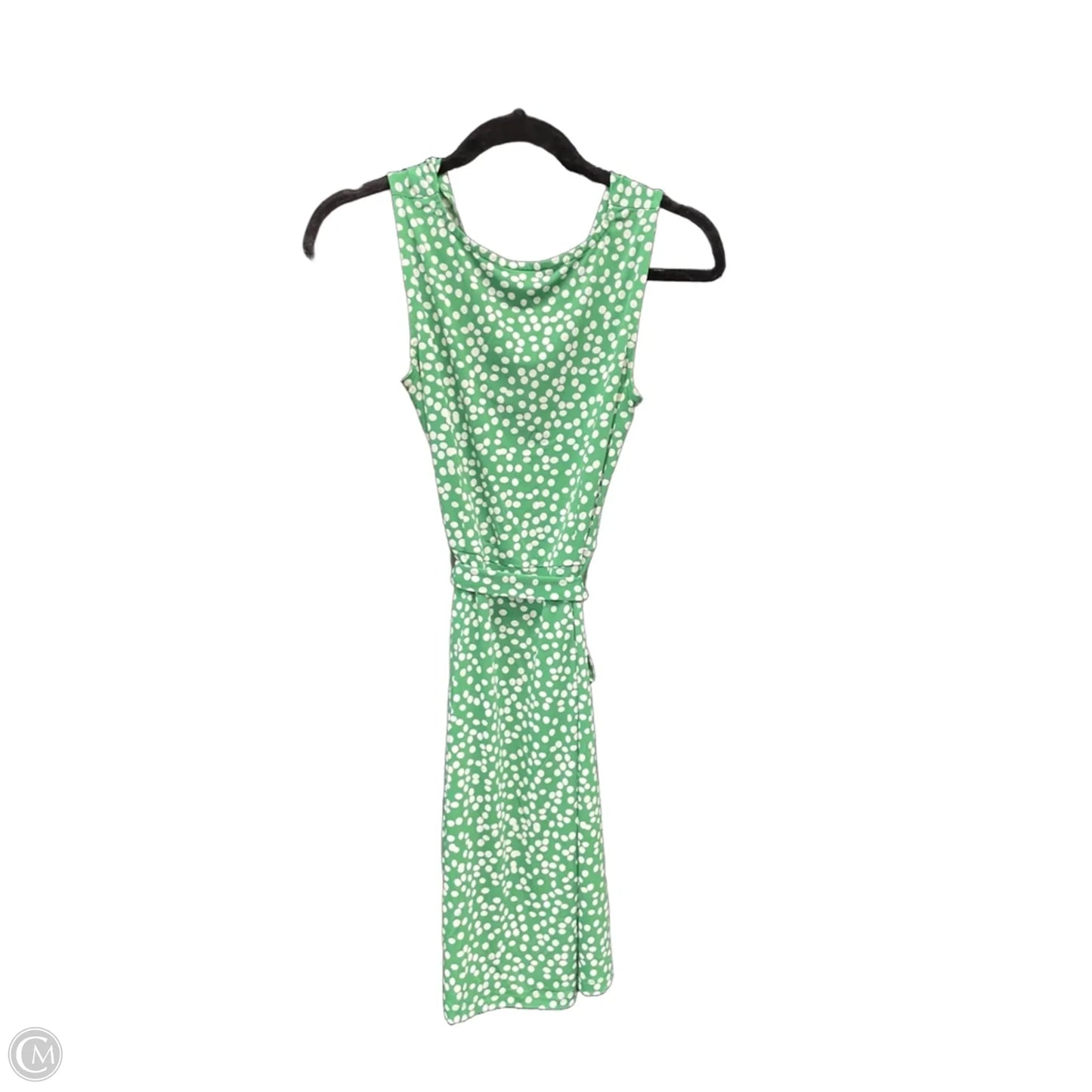 Dress Casual Short By Loft In Green & White, Size: Xs