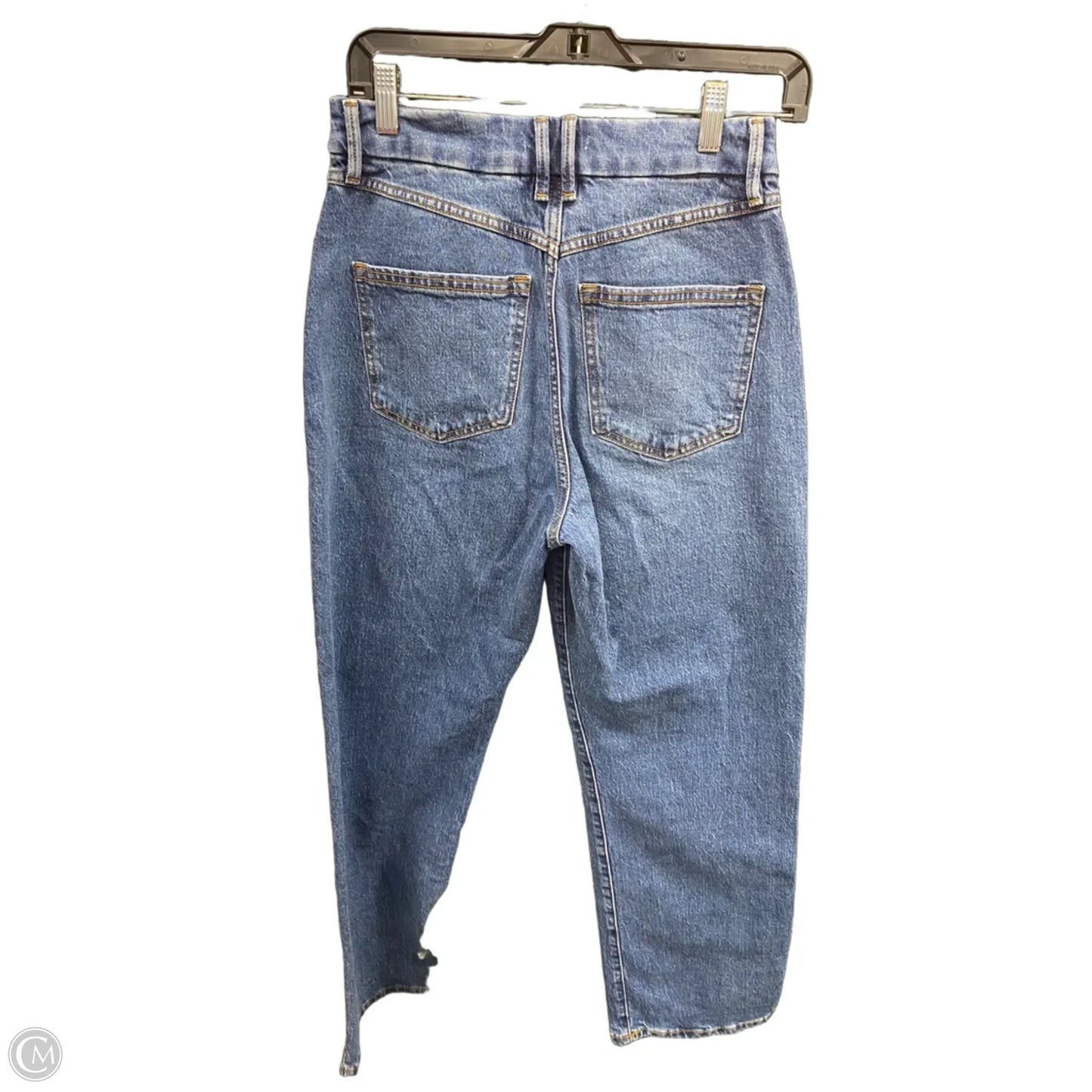 Jeans Wide Leg By Forever 21 In Blue Denim, Size: 4