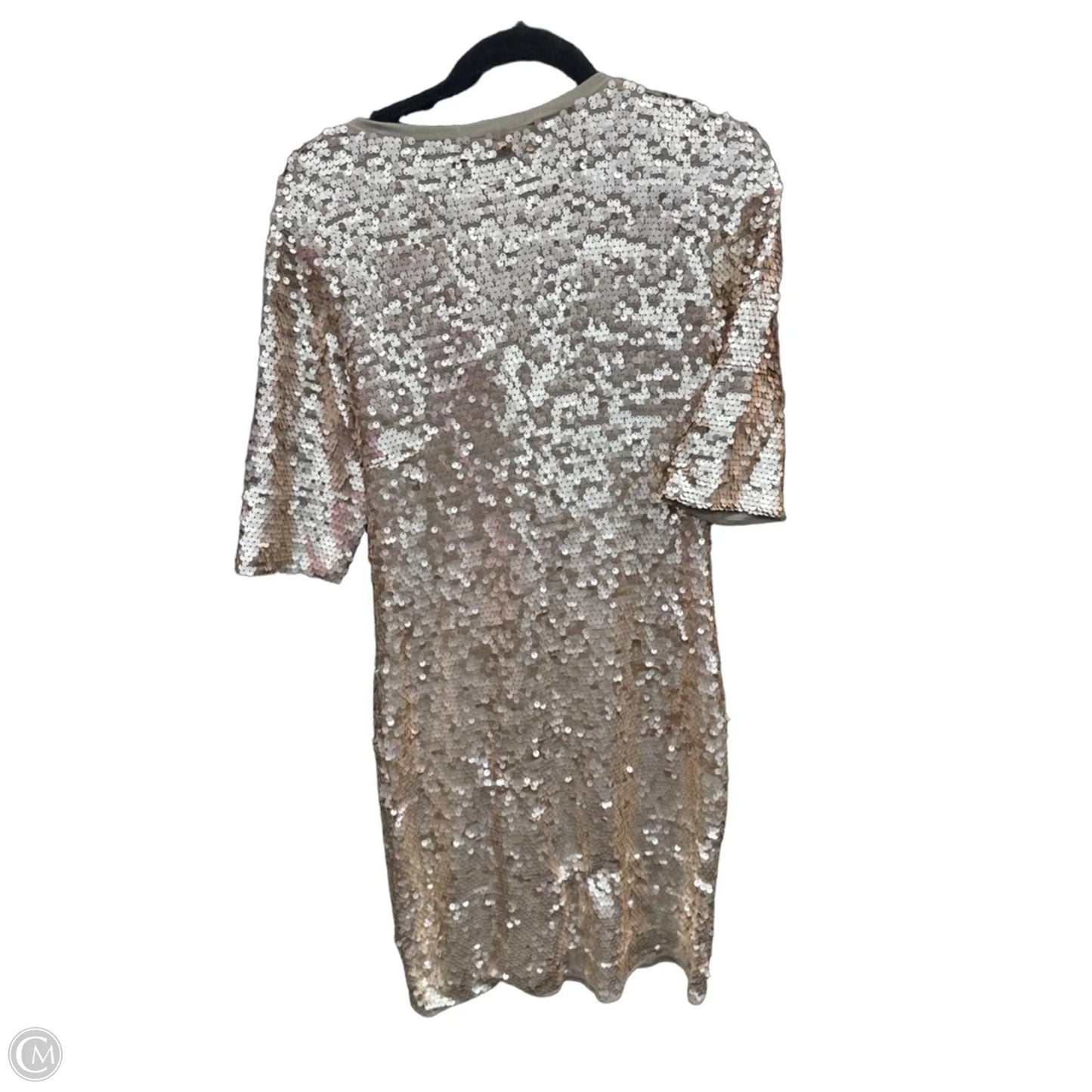 Dress Party Short By Bcbgmaxazria In Gold, Size: L
