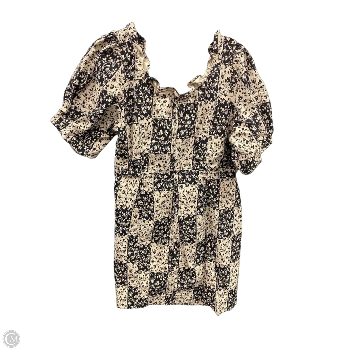 Dress Casual Short By Anthropologie In Black & Tan, Size: 2x