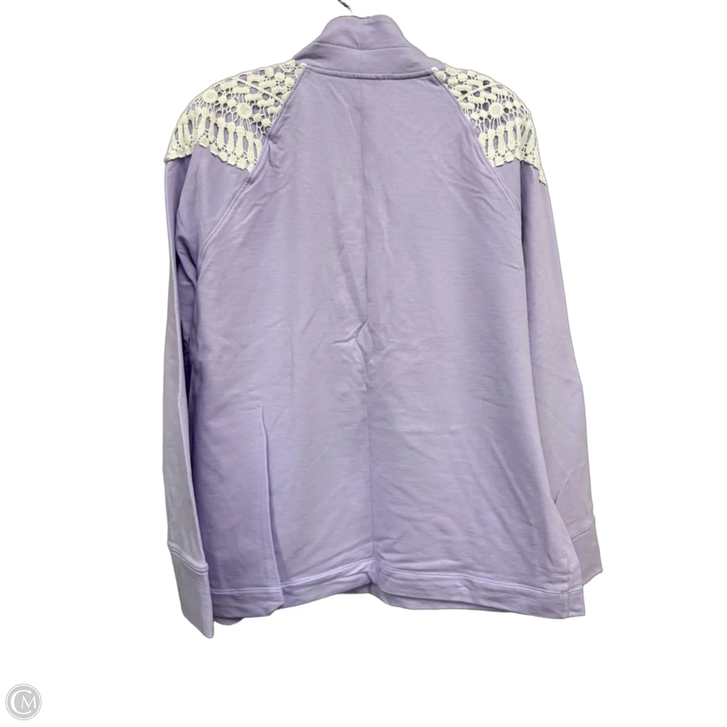 Jacket Designer By Lilly Pulitzer In Purple & White, Size: Xl