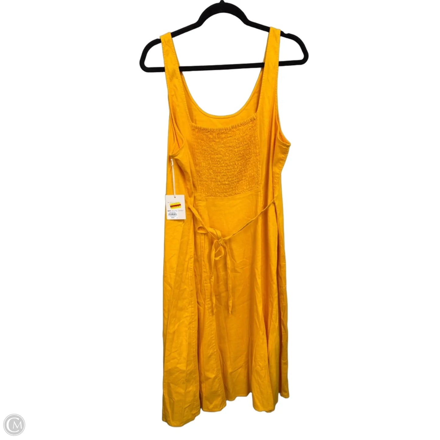 Dress Casual Midi By Lc Lauren Conrad In Yellow, Size: Xxl