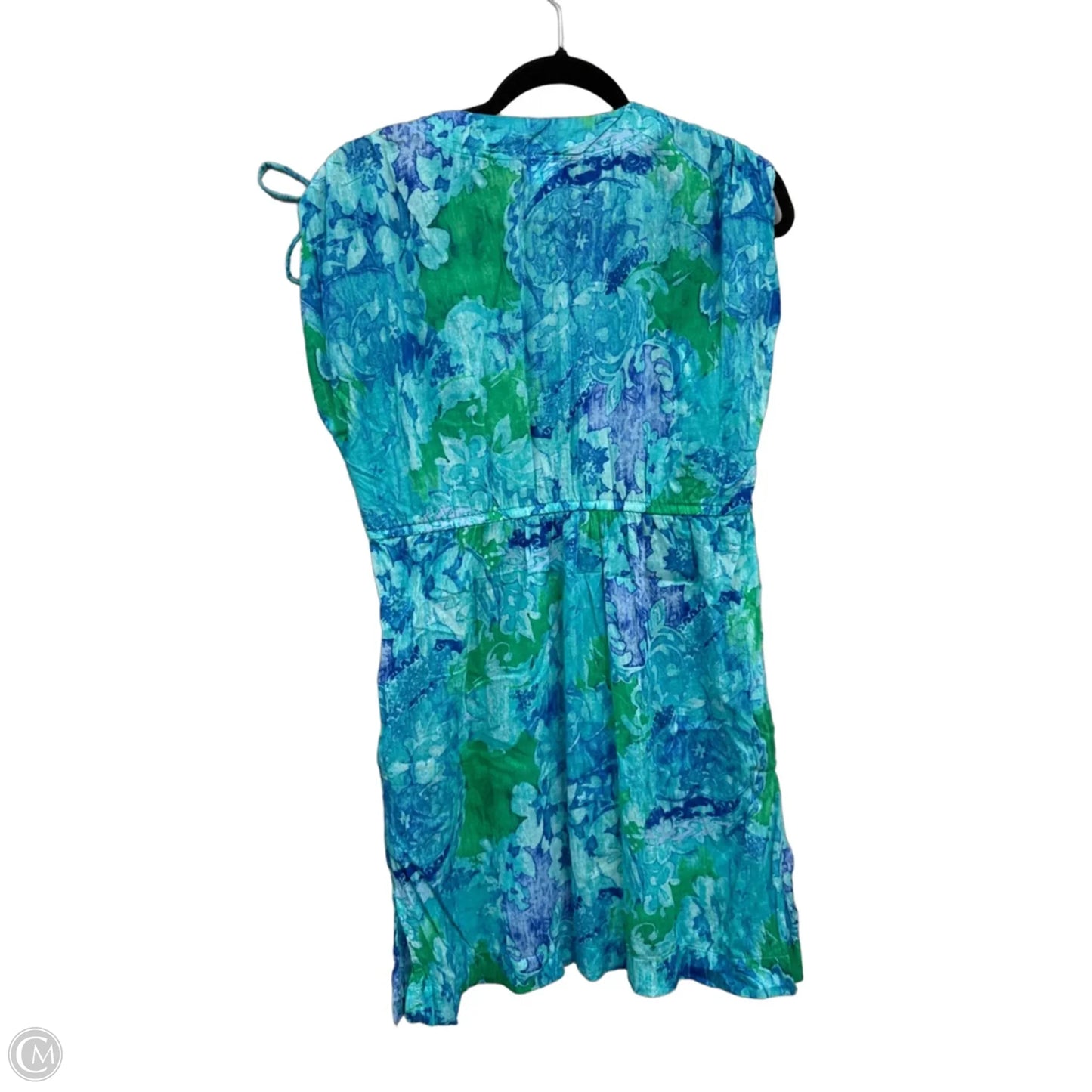 Swimwear Cover-up By Lauren By Ralph Lauren In Blue & Green, Size: M