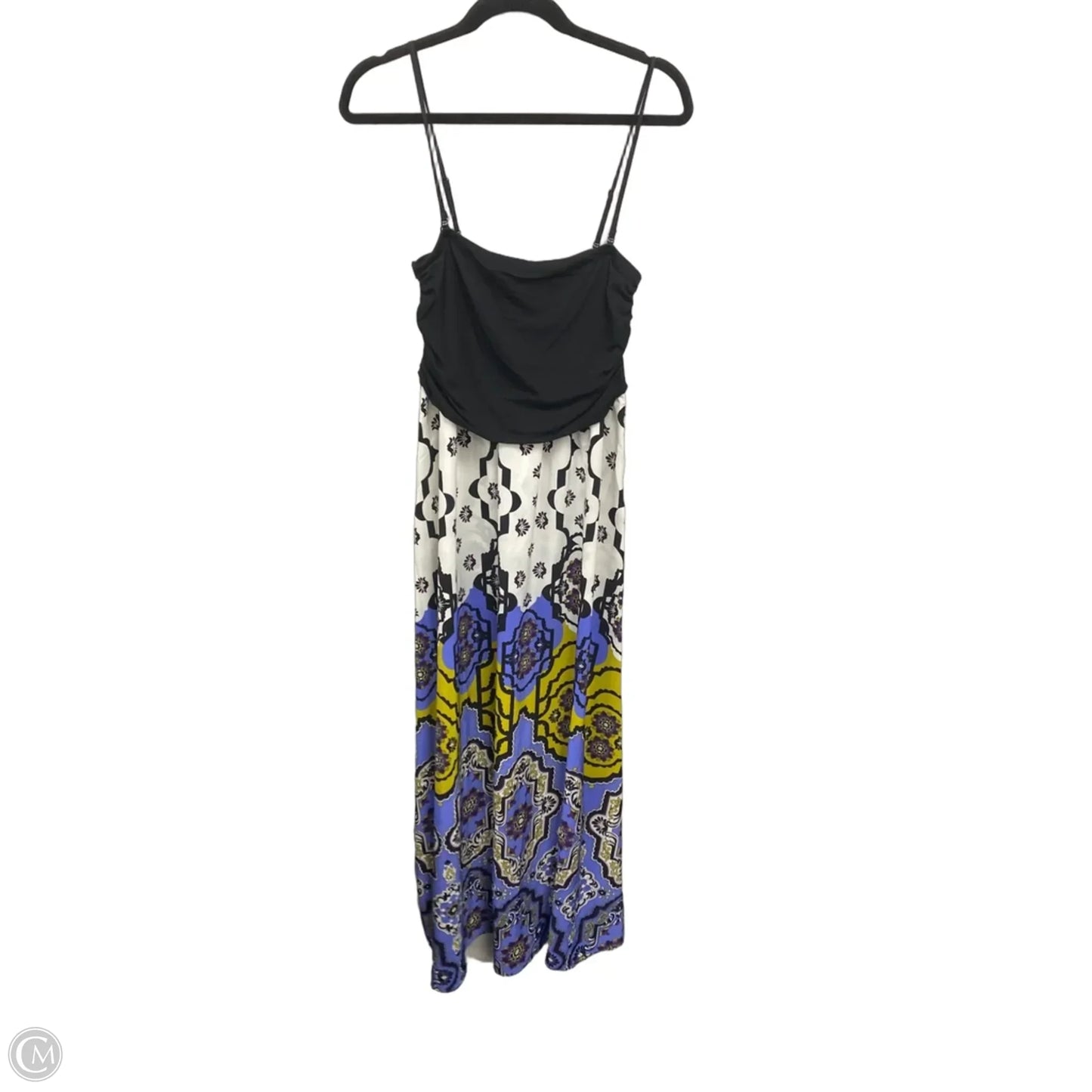 Dress Casual Maxi By Cmc In Black & Purple, Size: L