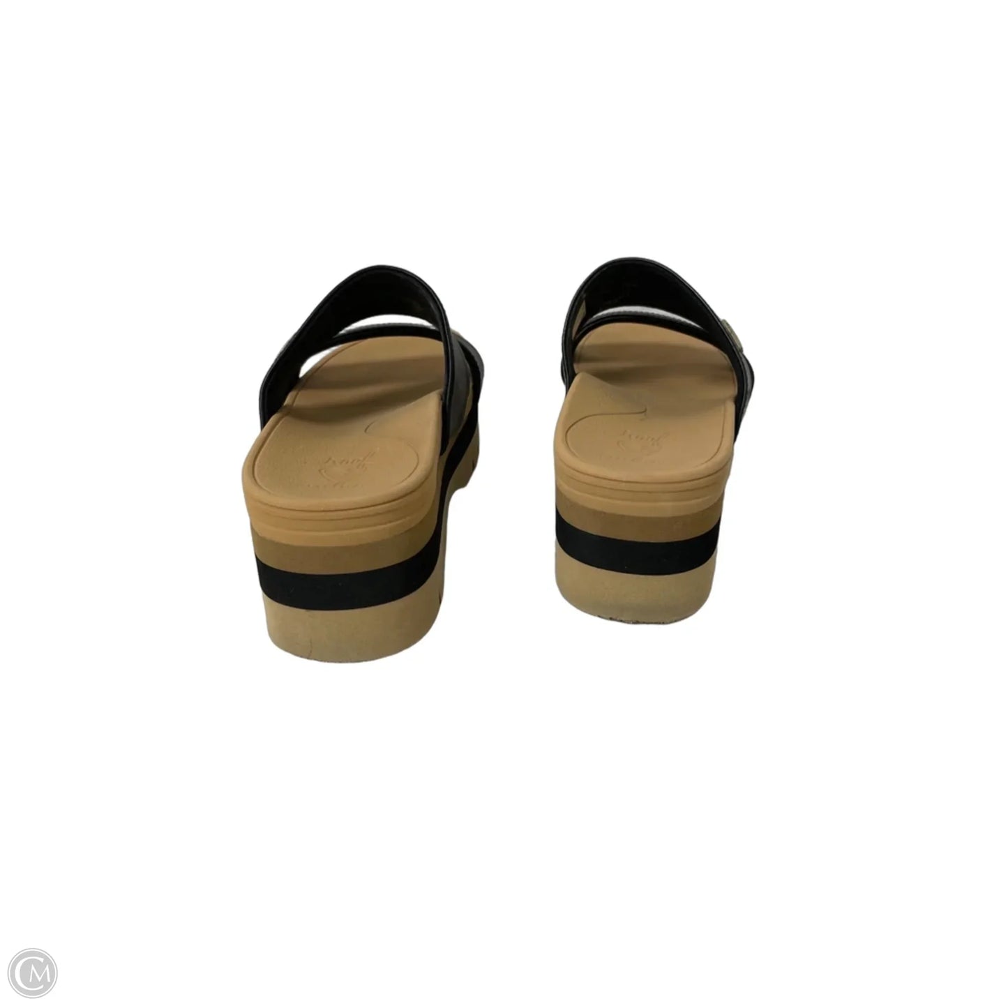Sandals Heels Platform By Reef In Black, Size: 6