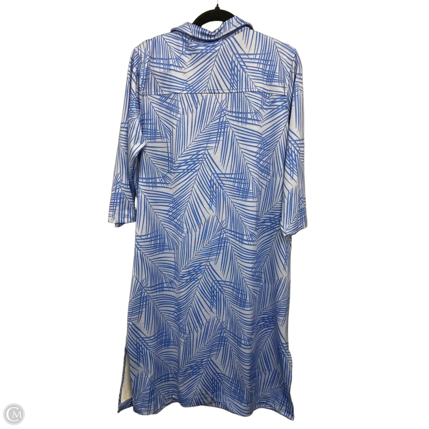 Dress Casual Midi By Vineyard Vines In Blue, Size: L