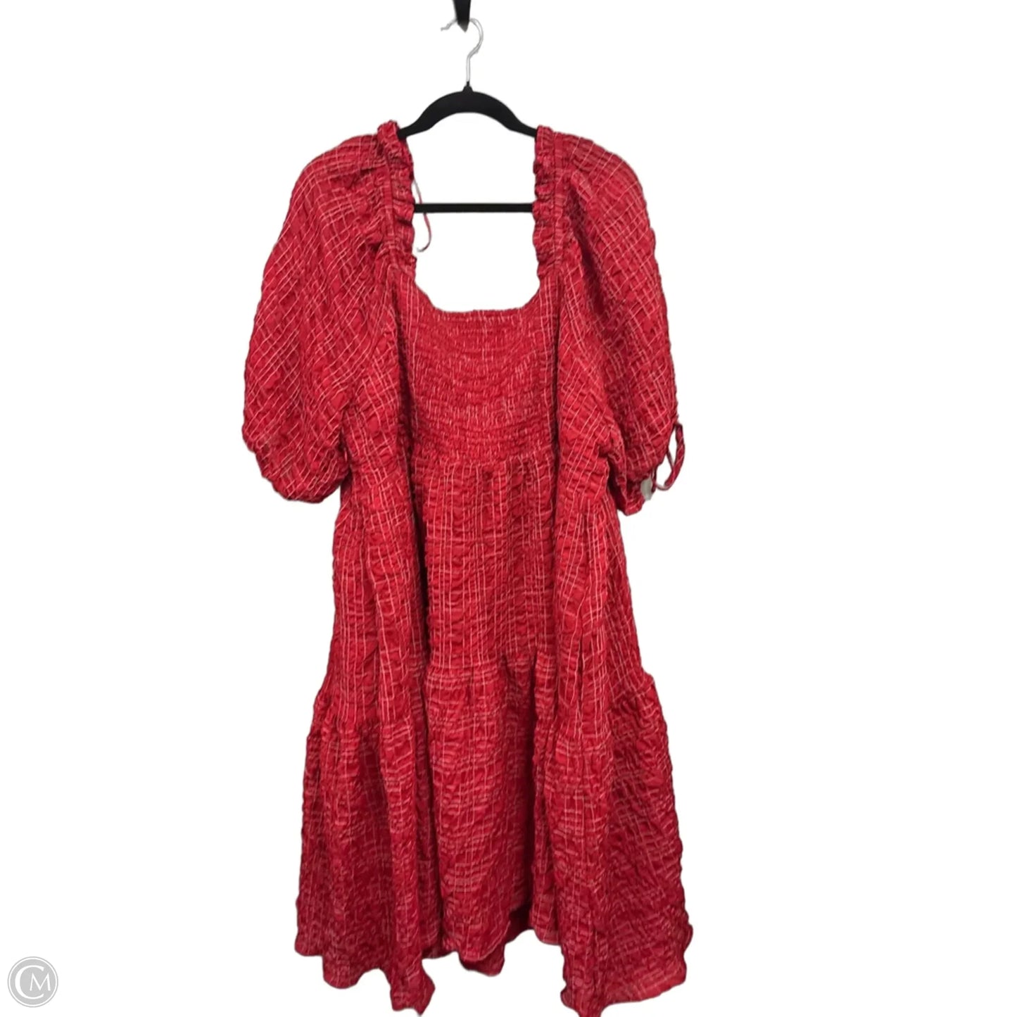 Dress Casual Short By English Factory In Red & White, Size: 3x