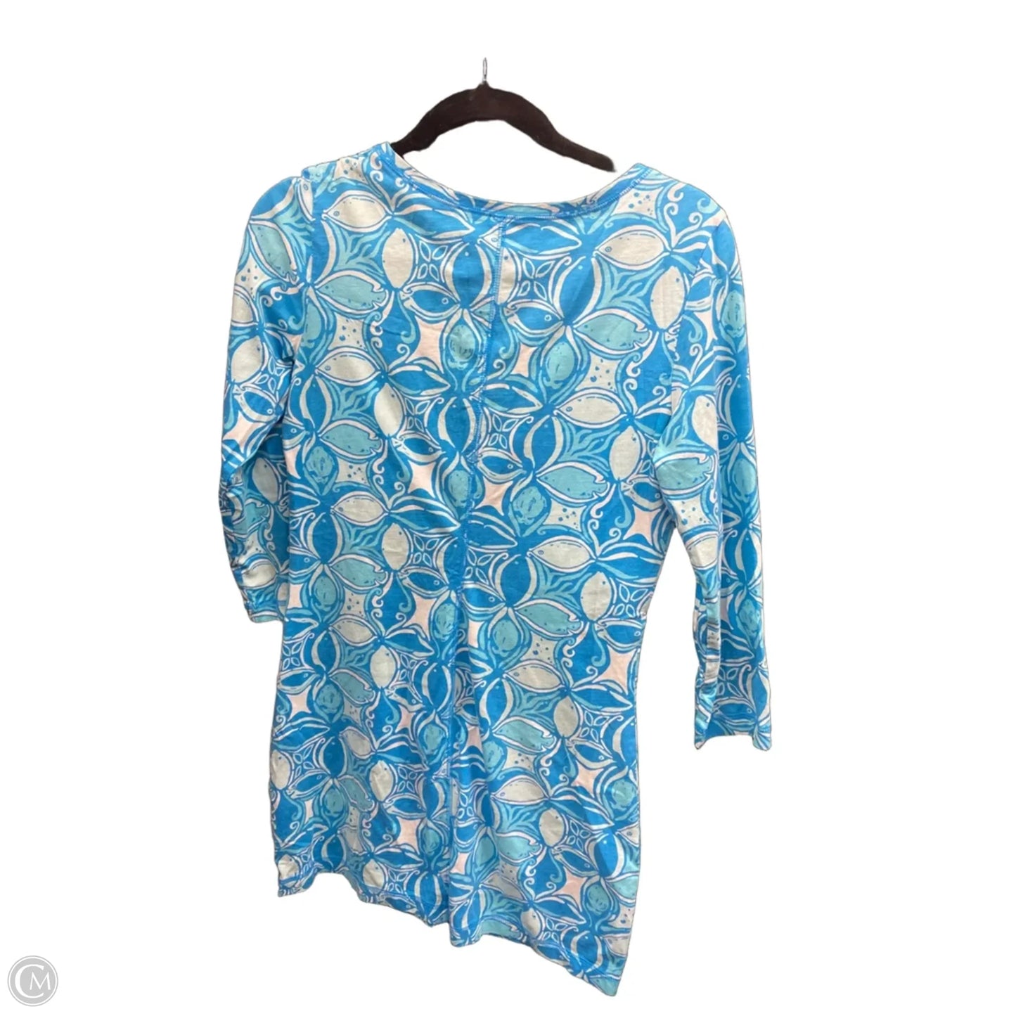 Dress Designer By Lilly Pulitzer In Blue & White, Size: M
