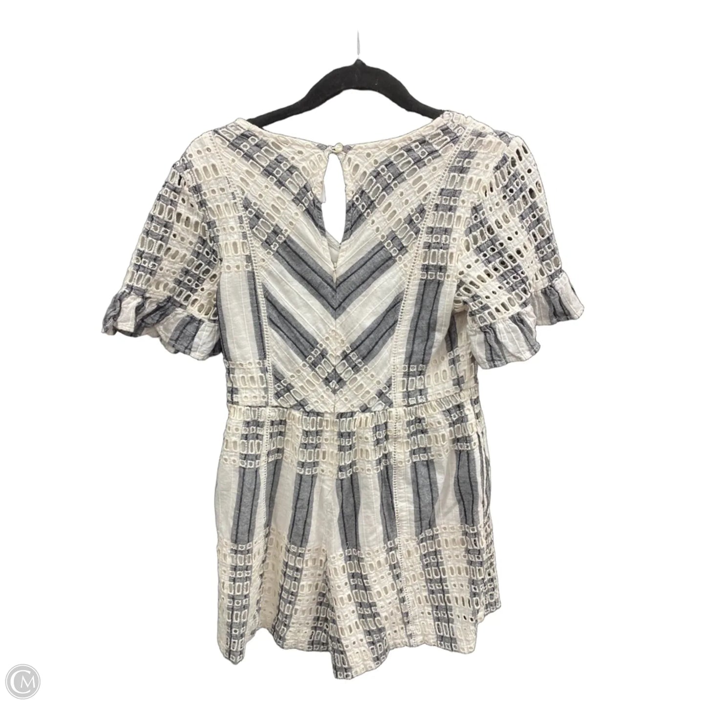 Romper By Cmb In Grey & White, Size: 6