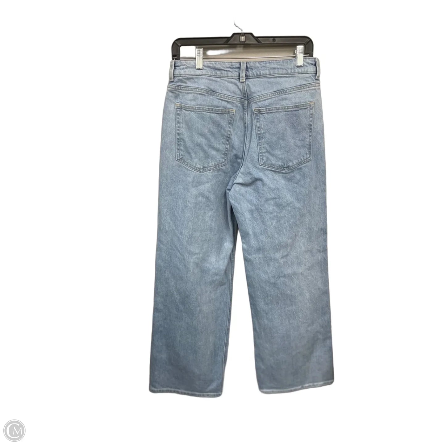 Jeans Wide Leg By H&m In Blue Denim, Size: 10